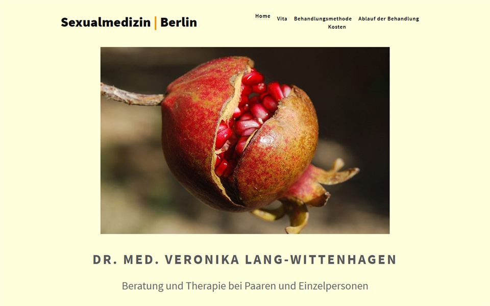Desktop-Startseite von drlang-sexualtherapie-berlin.de