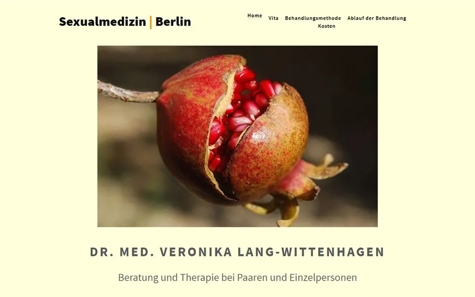 Desktop-Startseite von drlang-sexualtherapie-berlin.de